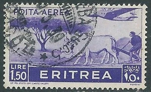 1936 ERITREA POSTA AEREA USATO SOGGETTI AFRICANI 1,50 LIRE - RA11-2 - Imagen 1 de 1