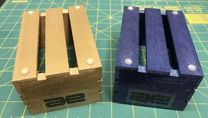 1 “Anodized” Vintage Team Associated RC10 TC3 RC10GT Gold Blue Pan Display Stand - Picture 1 of 8
