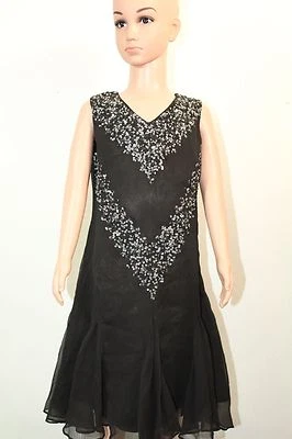Blush By US Angels Girls Dress Sz 10 NWT Color Black Bling Sequin Shell & Lining - Image 1 of 4
