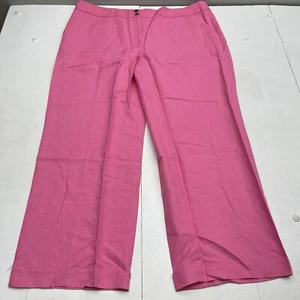 Talbots Pink Greenwich High Waist Wide Leg Pants Women’s Size 22W New - Picture 1 of 7