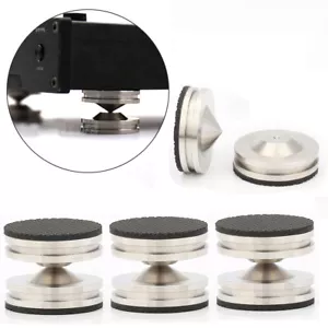 4 piezas Altavoz de audio Soporte Pies Acero Inoxidable Aislamiento de alta fidelidad Almohadilla base de picos - Imagen 1 de 12