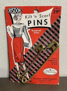 Rusdon Vintage Kilt 'n Sciarpa Spille Set di 2 Confezione Originale - Foto 1 di 2