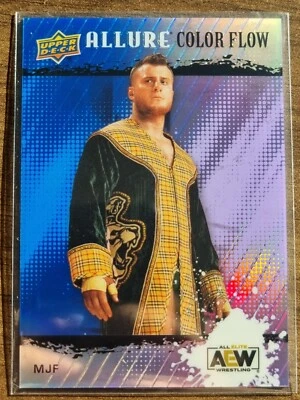 2022 AEW MJF Blue Purple Color Flow /199 ALLURE Trading Card #86311 - Image 1 of 2