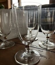 NEW Mikasa Set Of 4 Iced Tea Glasses in Pearl Gold elegant glassware Fine Dining