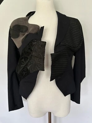 全新无标签 100% 正品 Comme Des Garcons 女式独特西装外套 S 码多色 — 第 1/4 张图片