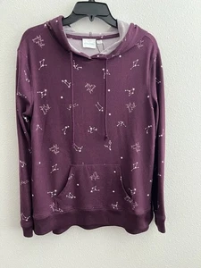 Activ Pro Hoodie Purple Long Sleeve Guided By The Stars Logo - Size Medium - Picture 1 of 10