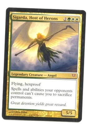 Sigarda, Host of Herons - Avacyn Restored Mythic Rare MP Condition-8in0 - Image 1 of 2