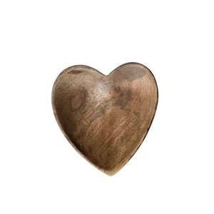 Wood Heart Shaped Tray, Natural - Picture 1 of 4