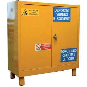 Armadio sostanze pericolose chimiche infiammabili porta vernici 100x45x113h fori - Foto 1 di 1