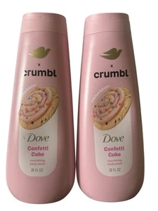 Set Of 2 Dove x Crumbl Nourishing Body Wash Confetti Cake 20 fl oz New - Picture 1 of 4