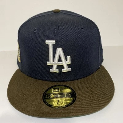 New Era 59Fifty LA/NY Dodgers 1955 1st World Championship Jackie Robinson 7 1/2 - Image 1 of 4