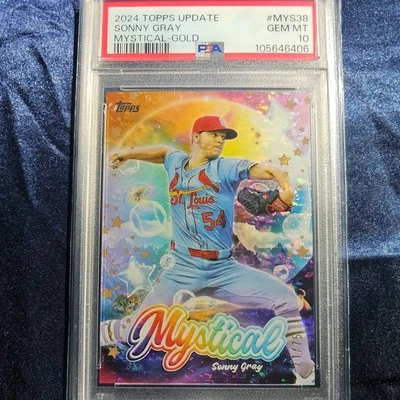 2024 Topps Update Sonny Gray #MYS-38 Mystical Gold /75 - PSA 10 - Image 1 of 2