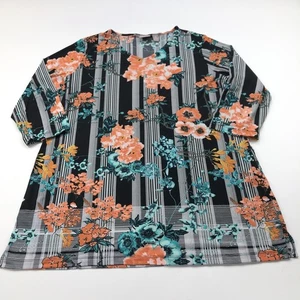 Chico's Túnica 2 COMO NUEVO Para Mujer Pullover Cuello en V Manga 3/4 Camisa Floral - Imagen 1 de 11