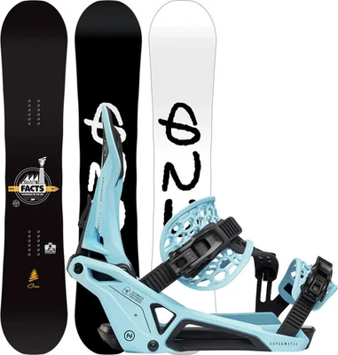 GNU Snowboard Set Snowboardset FACTS WIDE 2026 inkl. NIDECKER SUPERMATIC escape