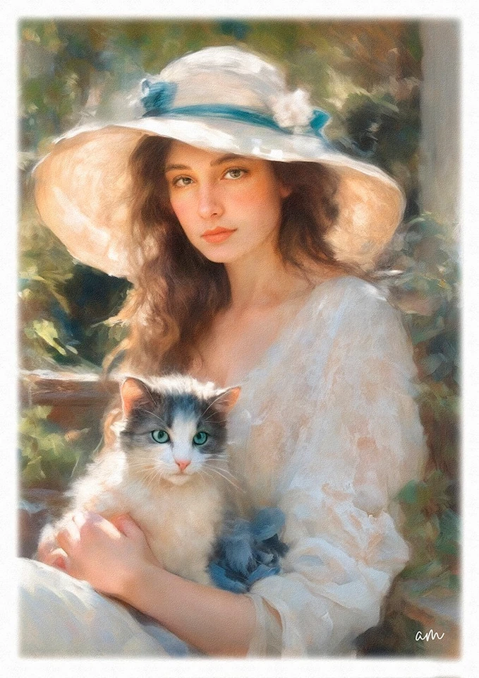 Tableau création originale - Portrait  impressionniste - Photo 1/1