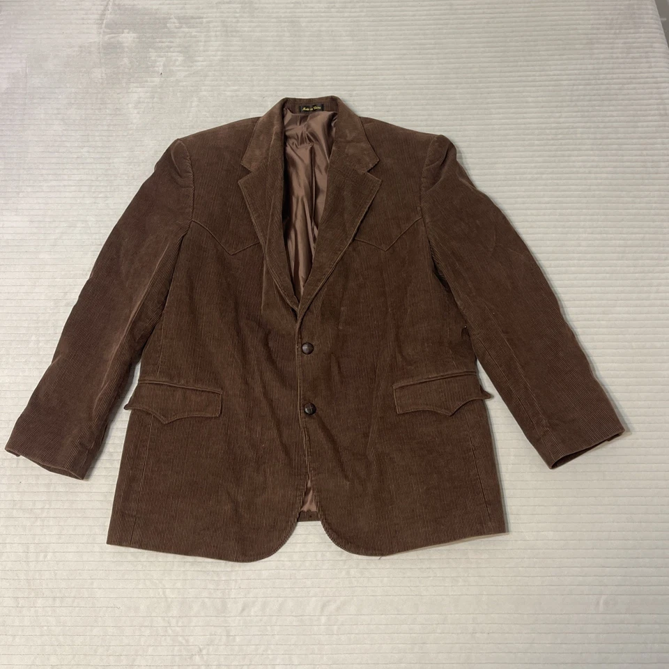 Chaqueta Blazer Abrigo Deportivo Circle S 46R Marrón Pana Yugo Occidental Para Hombre Foto 1 de 4