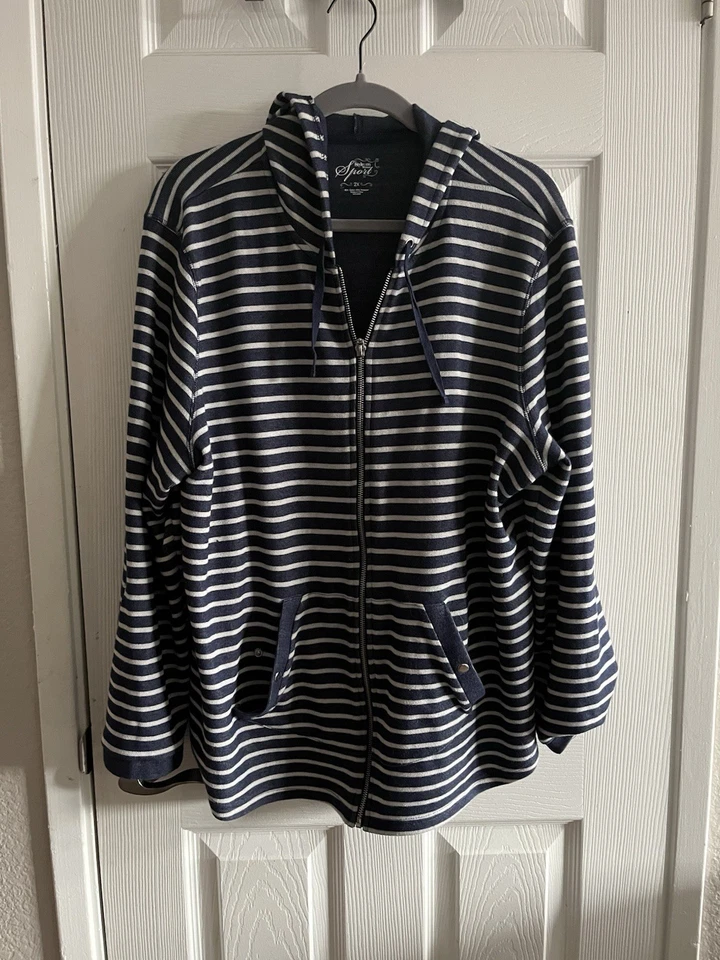 Moletom com capuz feminino vintage com zíper - Imagem 1 de 1