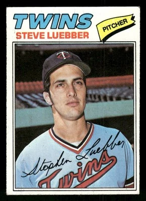 1977 Topps Steve Luebber #457 Minnesota Twins - Image 1 of 2