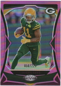 Jayden Reed 2024 PANINI CERTIFIED FOOTBALL Pink Mirror /225 #55 Packers - Picture 1 of 2