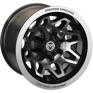 Moose Matte Black 416X 14x7 Wheel - 0230-1144 - Picture 1 of 4