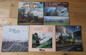 5 X World of Stream Trains / Railway GWR Job Lot Bundle Of 12" LP Vinyl Records - Picture 1 of 6