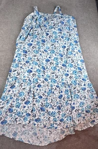 Women 3X Floral Maxi Sun Dress Cottage Whimsical Resort - Picture 1 of 7