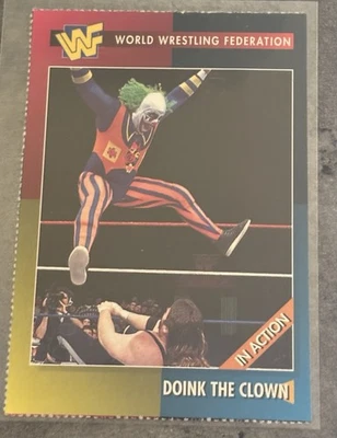 1995 WWF Magazine Card #33 Doink The Clown In Action | WWE Wrestling  - Image 1 of 2