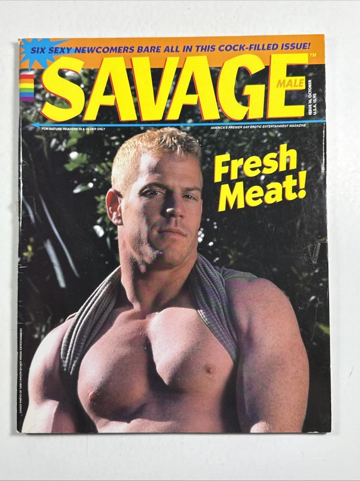 SAVAGE мужской журнал #16 октября 1995-like Playgirl гей интерес голые мужчины - Изображение 1 из 3