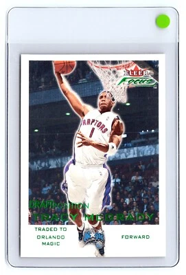 2000-01 Fleer Focus Draft Position #56 Tracy McGrady/100 Toronto Raptors - Image 1 of 2