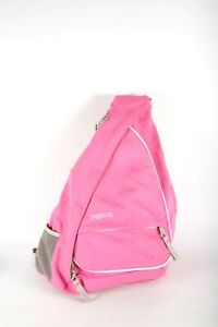 JanSport Sling Bag Backpack Pink w/ 3 Zippered Compartments 14 x 20 x 6" inches