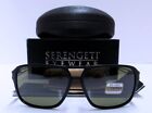 Serengeti 8191 Venezia Polarized Sunglasses Black Frame Glass Photochromic NEW