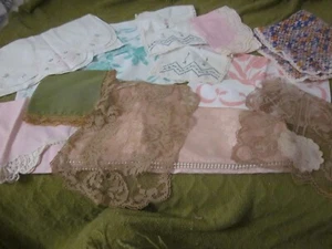 Lote de Cortador Antiguo Vintage Lote Tapetes Ropa de cama, Corredores para manualidades reutilización - Imagen 1 de 21
