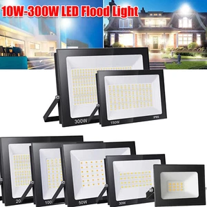 10W-300W Outdoor LED Flood Light Security Light 220V-240V Spotlight Waterproof - Picture 1 of 19