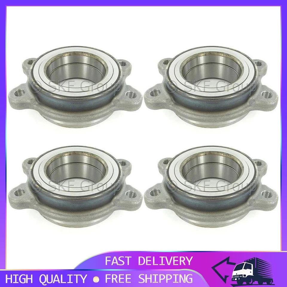 4x Conjunto de cojinete y buje de eje delantero trasero para Audi A4 Quattro 2011-2015 PG Foto 1 de 3