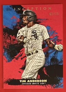 2021 Topps Inception Red /75 Tim Anderson #10 Chicago White Sox SP - Picture 1 of 2