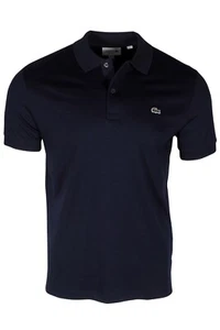 Lacoste Men's Regular Fit Soft Pima Cotton Polo Shirt in Navy Blue DH2050-51 166 - Picture 1 of 4