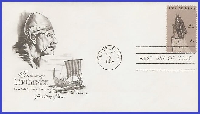 USA5 #1359 U/A ARTMASTER FDC   Leif Erikson - Image 1 of 1
