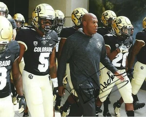 MEL TUCKER Signed 8 x 10 Photo COLORADO BUFFALOES Football Coach FREE SHIPPING - Picture 1 of 1