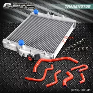 Fit For 92-00 Honda Civic D15/16 EG/EK Aluminum Radiator+Silicone Hose Kit - Foto 1 di 8