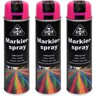 HaWe Markierspray Markierungsfarbe Baumarkierer Neonpink 3 x 500 ml