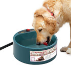 Heated Pet Bowl, Dog Heating Bowl Outdoor Winter Dog Water Bowl with Anti-Bite