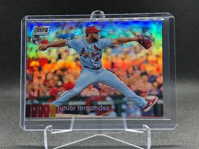 Junior Fernandez 2020 Topps Stadium Club Chrome RC REFRACTOR Rookie Card #105 - Image 1 of 2