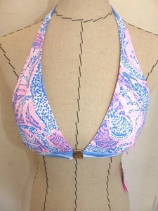 LILLY PULITZER NOA Triangle Bikini Top "Maybe Gator" Size 6 NWT $78 - Picture 1 of 4