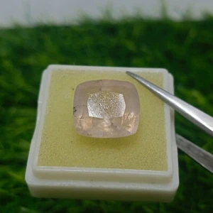 9.2 Carats Fine Step Cut Cusion Shape Pink Color Natural Apatite Gemstone - Picture 1 of 4