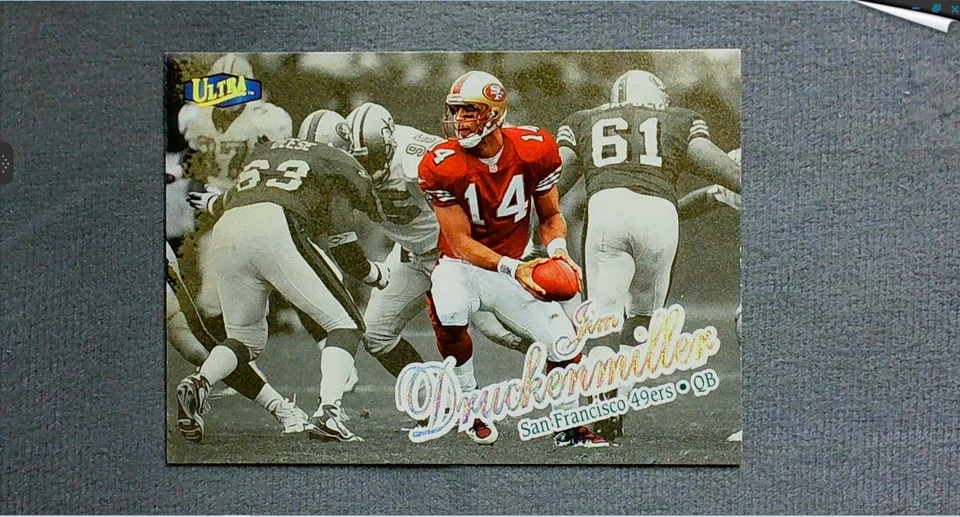1998 Fleer Ultra Gold Medallion #288G Jim Druckenmiller 49'ers - Image 1 of 2