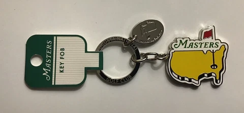 Masters golf keychain chrome map logo yellow augusta national 2023 pga new Cover