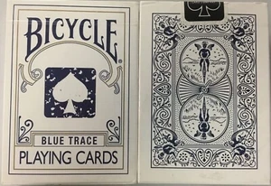 Rare Bicycle Blue Marble Trace Poker Playing Cards Standard Rider Back Deck - Picture 1 of 2