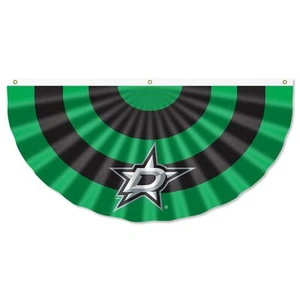 Dallas Stars Bunting Pleated Fan Banners - Picture 1 of 5
