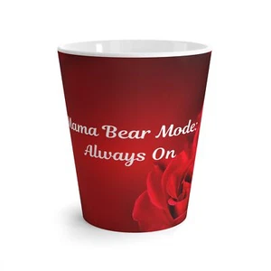 Red Rose Mama Bear Coffee Mug - Gift for Protective Moms - Picture 1 of 7