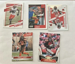 Lot of 5 Panini Jarvis Landry Cleveland Browns Football Trading Cards (X9) - Picture 1 of 4